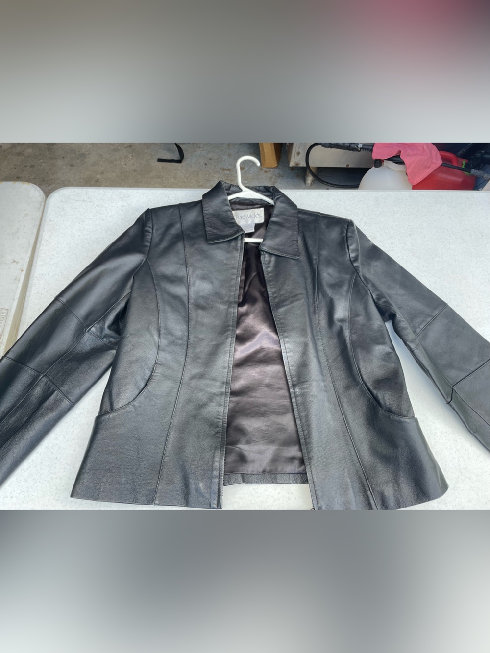 Chadwicks Black Leather Jacket